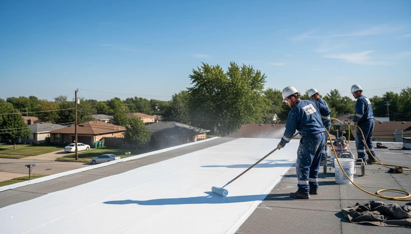Commercial roof coating in Bovina, TX near me